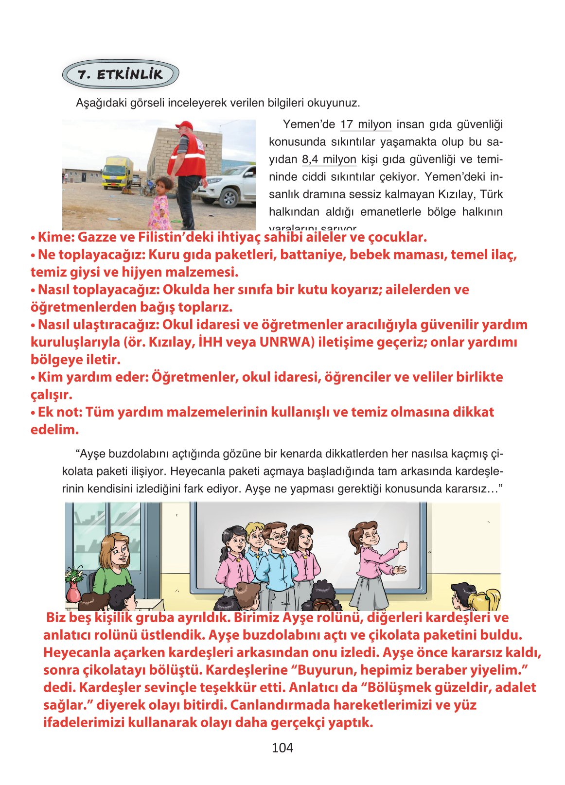 4. Sınıf Ada Yayıncılık Türkçe Ders Kitabı Sayfa 104 Cevapları