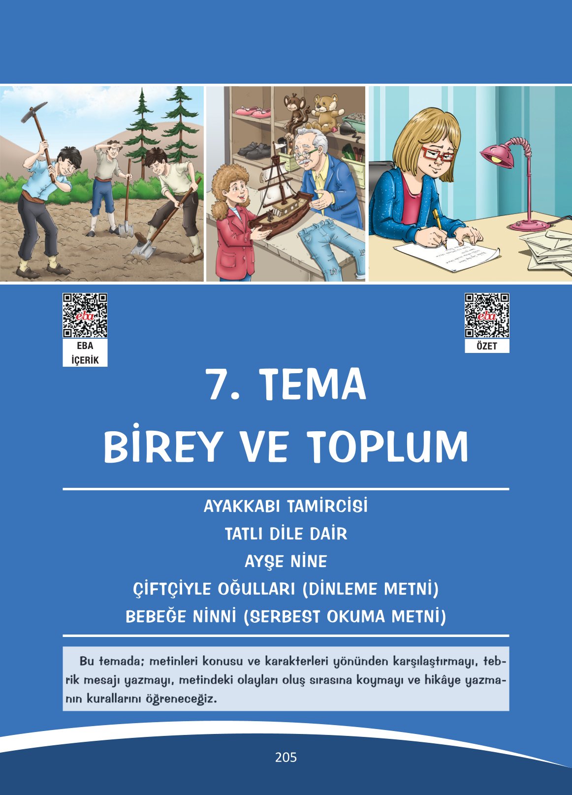 4. Sınıf Ada Yayıncılık Türkçe Ders Kitabı Sayfa 205 Cevapları