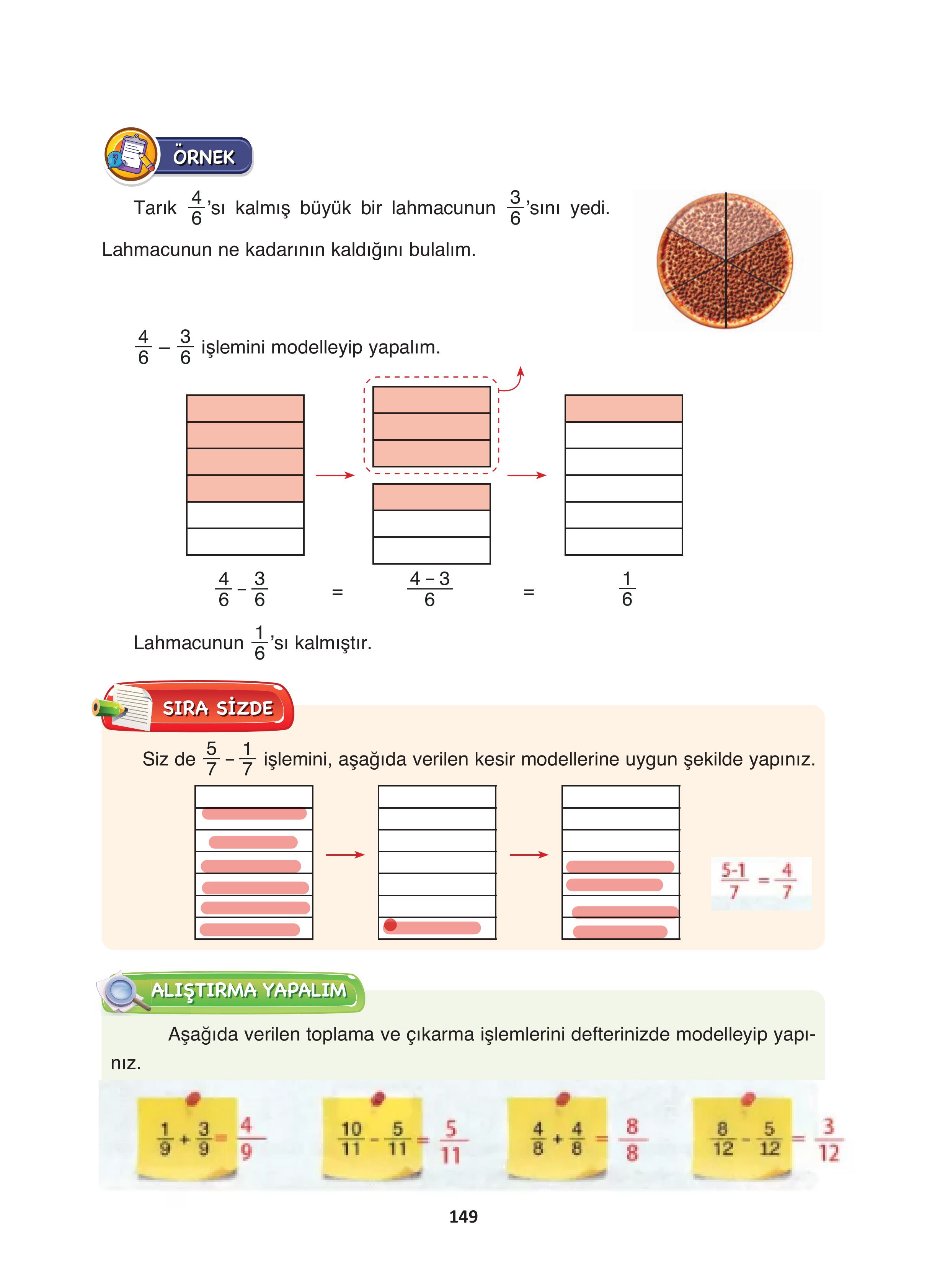 4. Sınıf Fersa Yayınları Matematik Ders Kitabı Sayfa 149 Cevapları