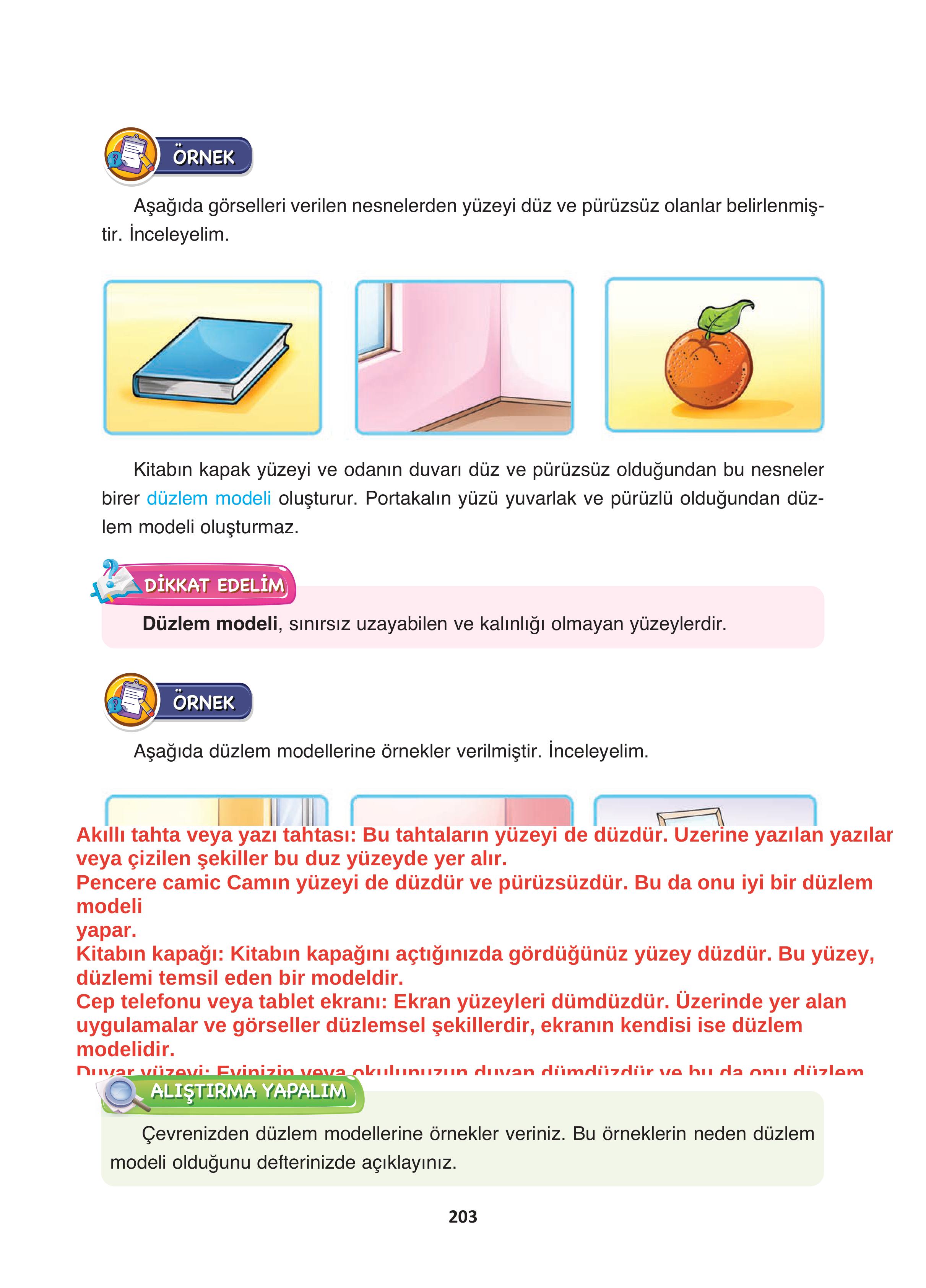 4. Sınıf Fersa Yayınları Matematik Ders Kitabı Sayfa 203 Cevapları