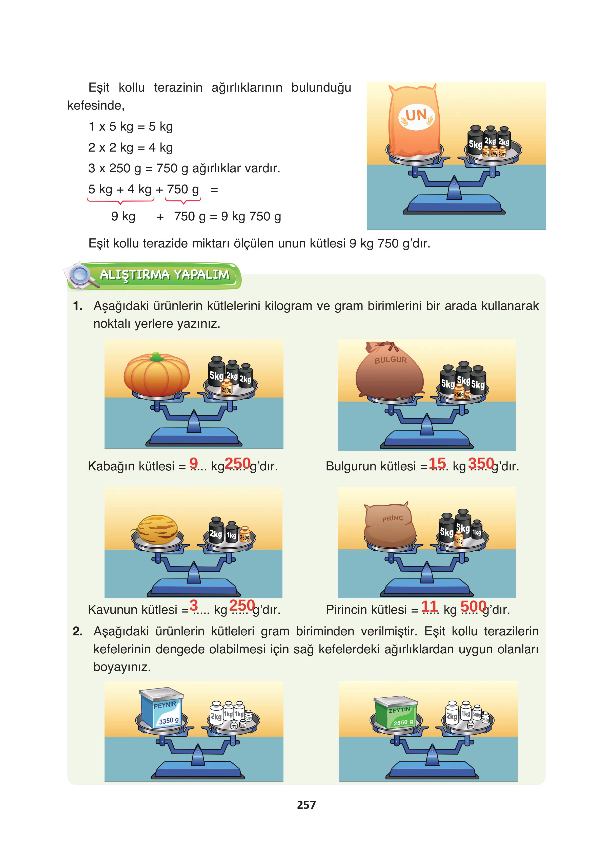 4. Sınıf Fersa Yayınları Matematik Ders Kitabı Sayfa 257 Cevapları 4. Sınıf Fersa Yayınları Matematik Ders Kitabı Sayfa 257 Cevapları