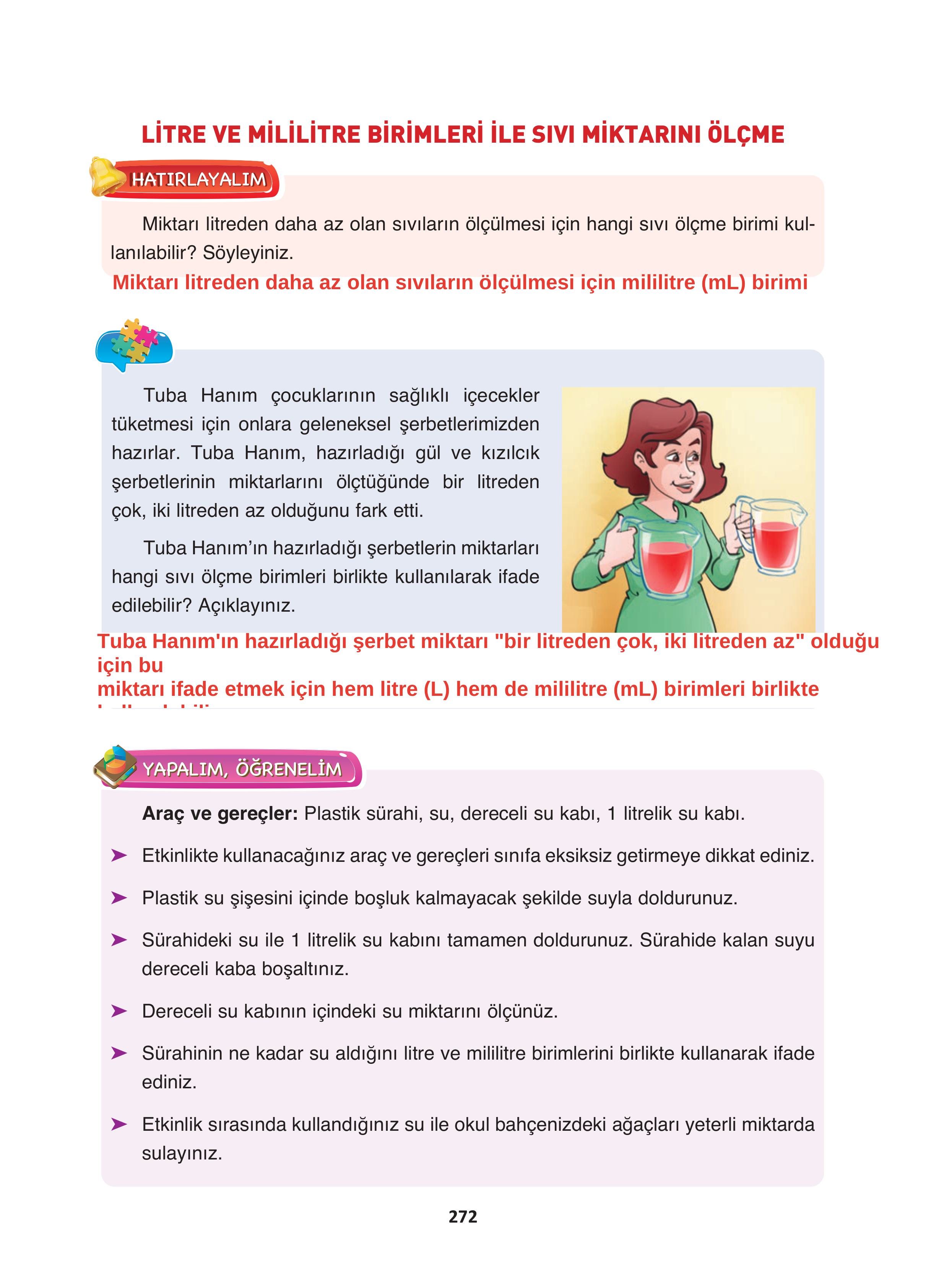 4. Sınıf Fersa Yayınları Matematik Ders Kitabı Sayfa 272 Cevapları
