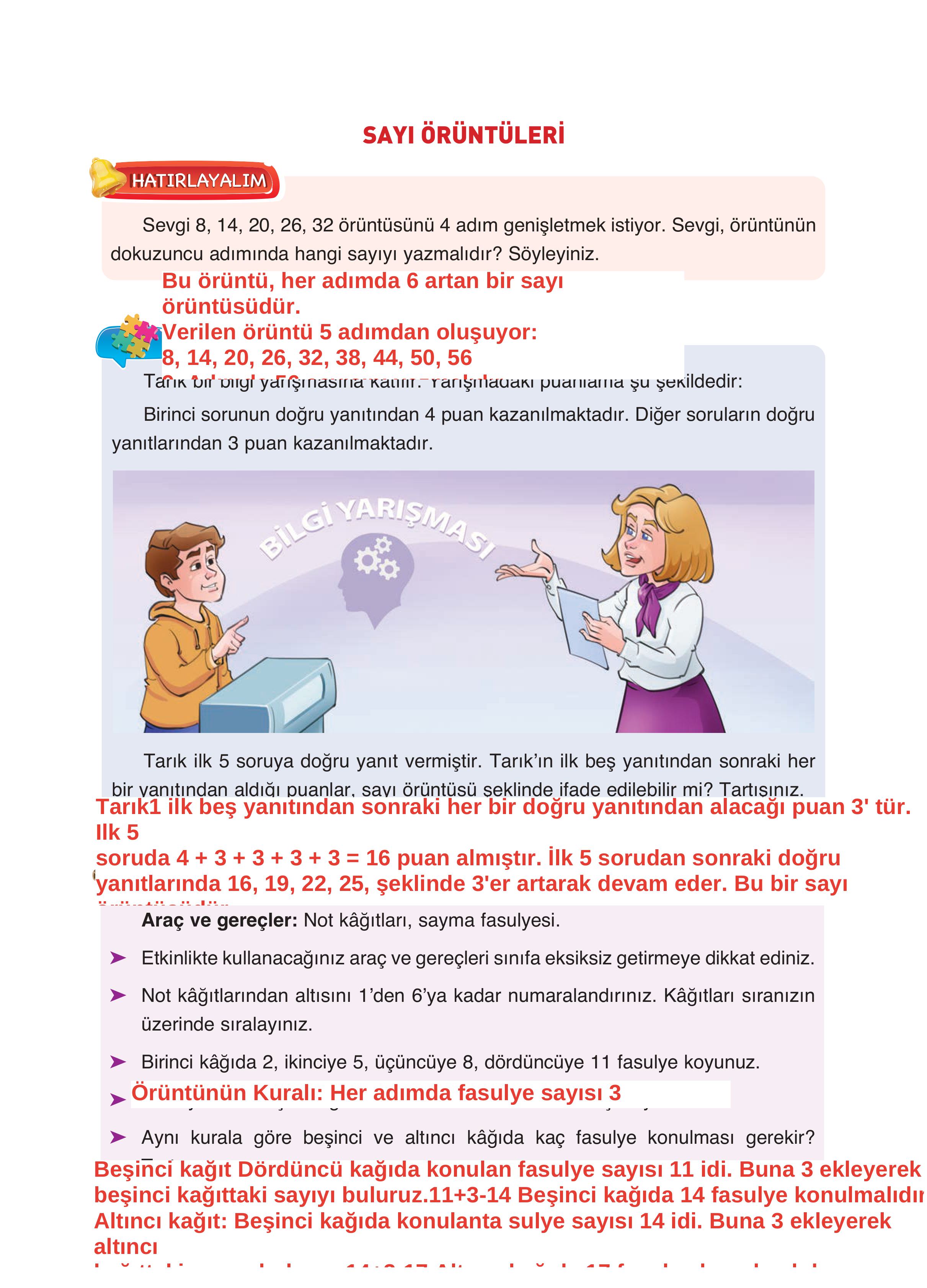 4. Sınıf Fersa Yayınları Matematik Ders Kitabı Sayfa 29 Cevapları 4. Sınıf Fersa Yayınları Matematik Ders Kitabı Sayfa 29 Cevapları