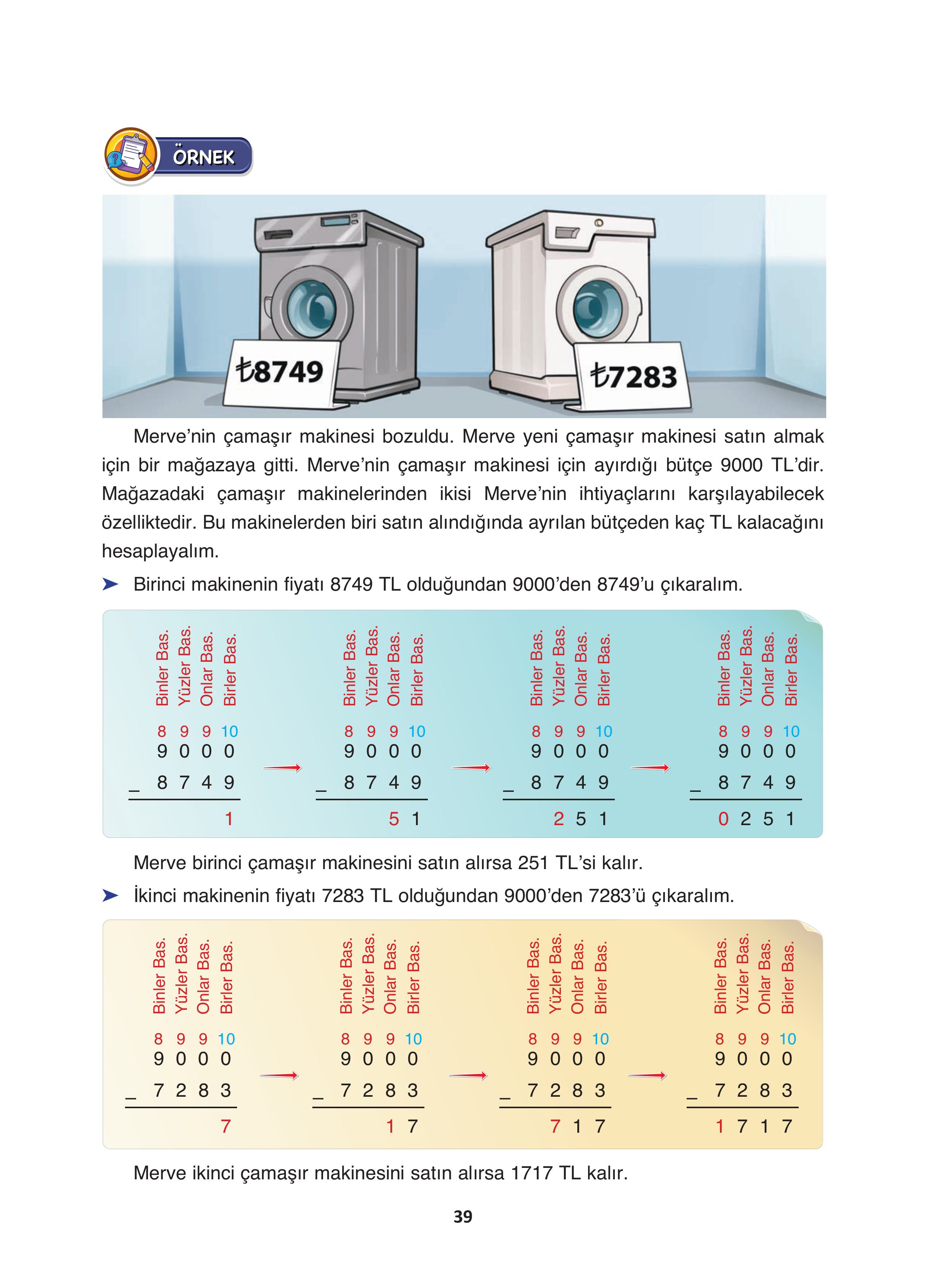 4. Sınıf Fersa Yayınları Matematik Ders Kitabı Sayfa 39 Cevapları 4. Sınıf Fersa Yayınları Matematik Ders Kitabı Sayfa 39 Cevapları