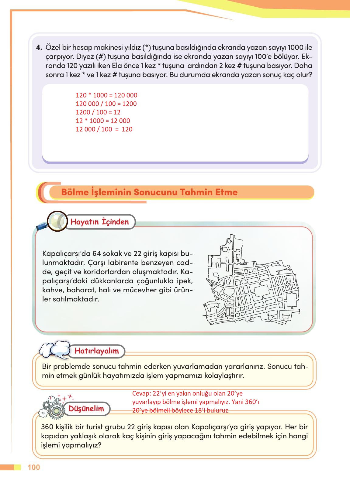 4. Sınıf Meb Yayınları Matematik Ders Kitabı Sayfa 101 Cevapları