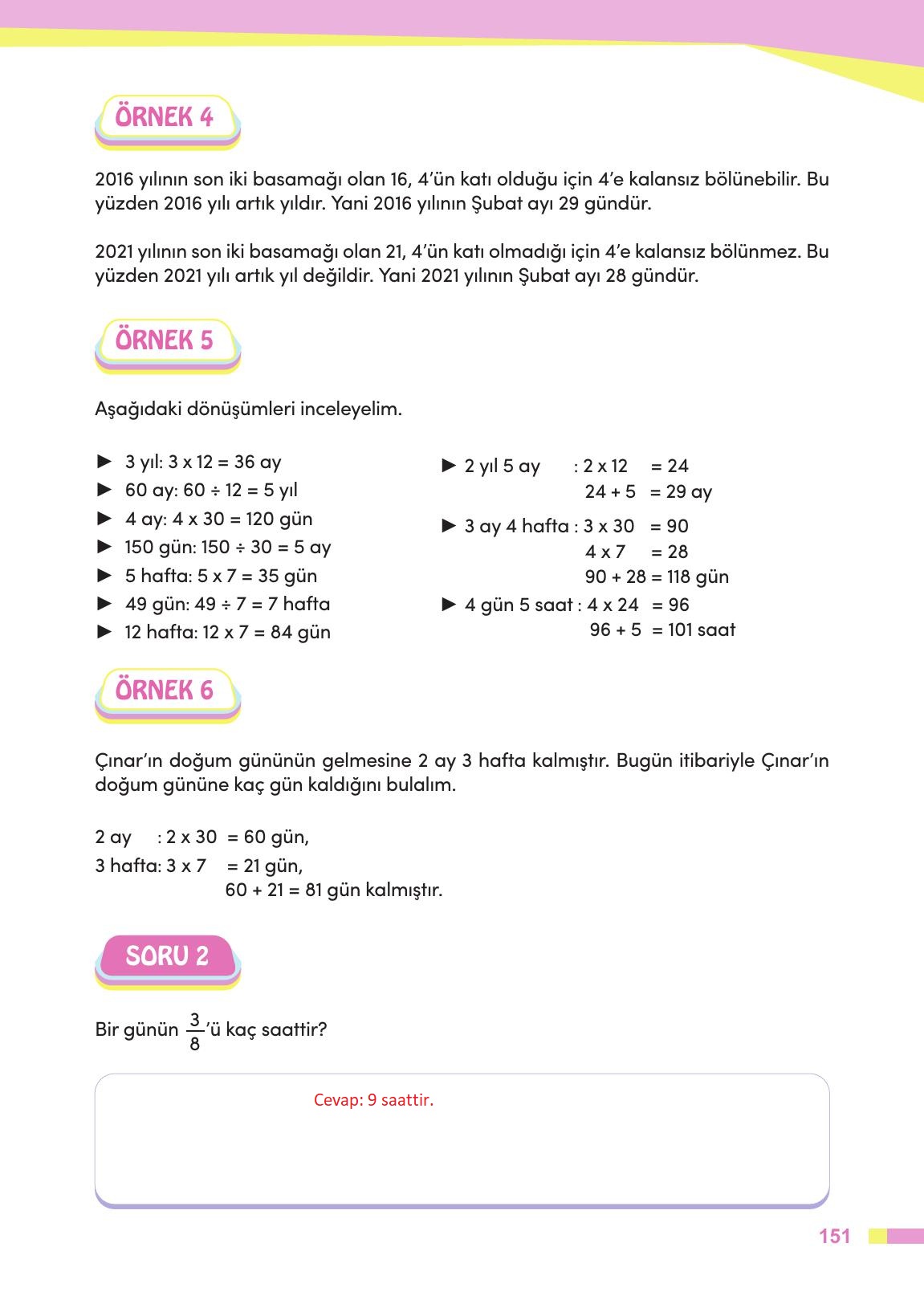 4. Sınıf Meb Yayınları Matematik Ders Kitabı Sayfa 152 Cevapları 4. Sınıf Meb Yayınları Matematik Ders Kitabı Sayfa 152 Cevapları