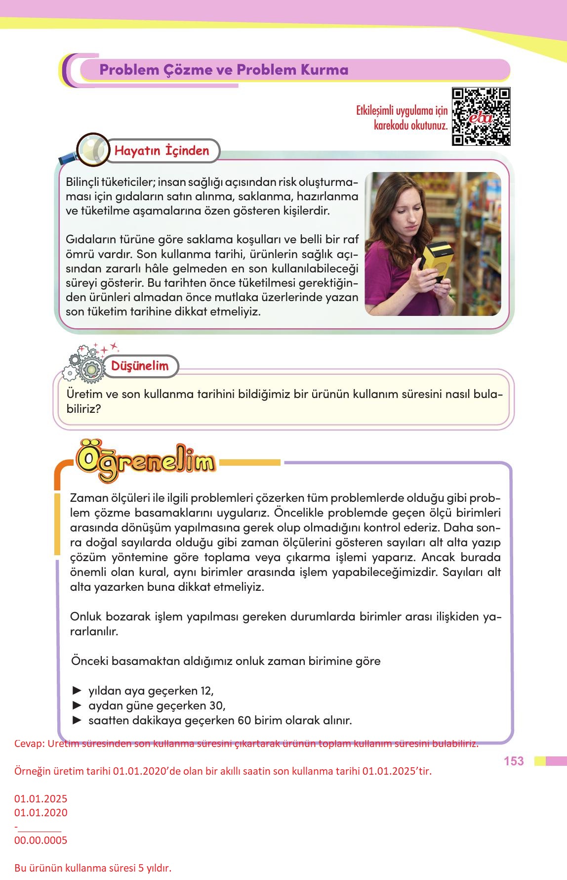 4. Sınıf Meb Yayınları Matematik Ders Kitabı Sayfa 154 Cevapları