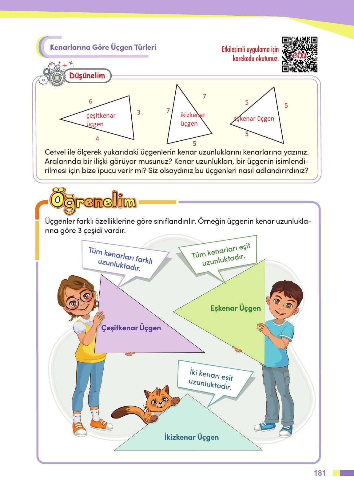 4. Sınıf Meb Yayınları Matematik Ders Kitabı Sayfa 182 Cevapları