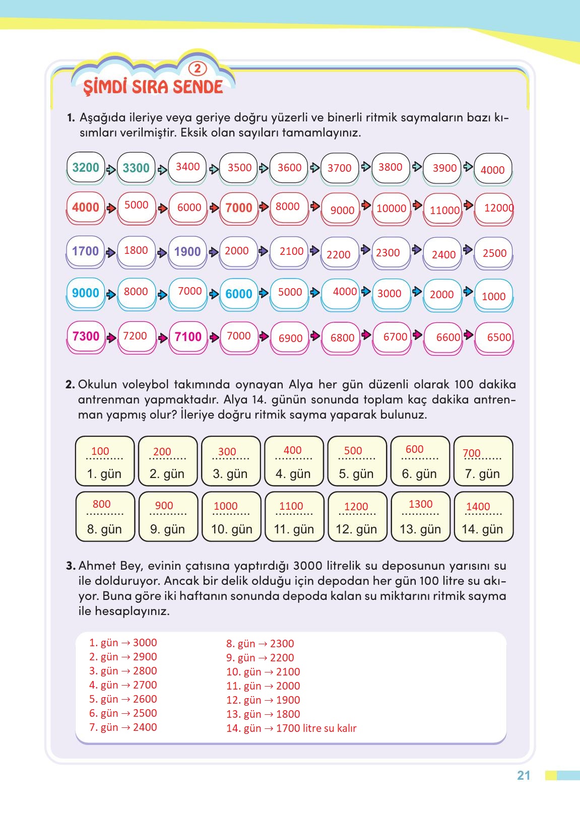 4. Sınıf Meb Yayınları Matematik Ders Kitabı Sayfa 22 Cevapları