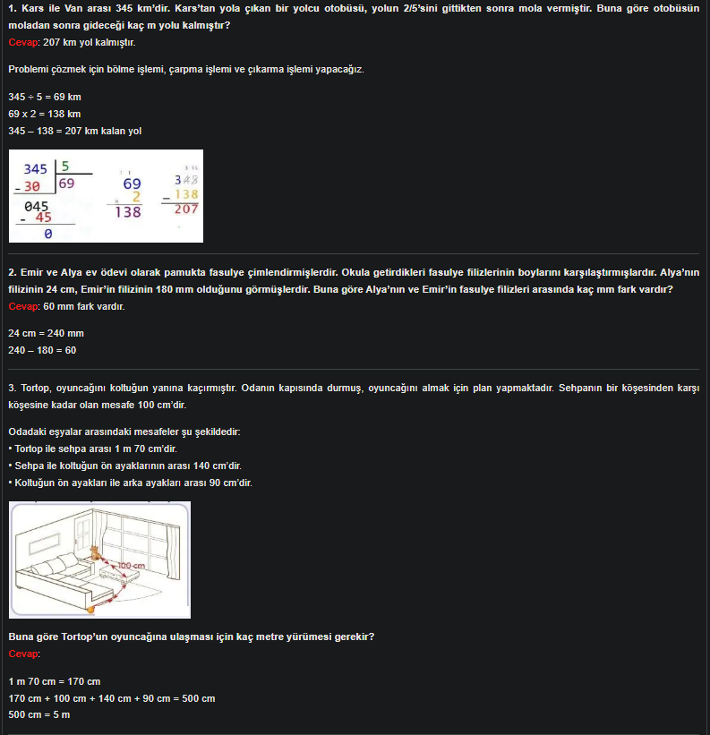 4. Sınıf Meb Yayınları Matematik Ders Kitabı Sayfa 227 Cevapları