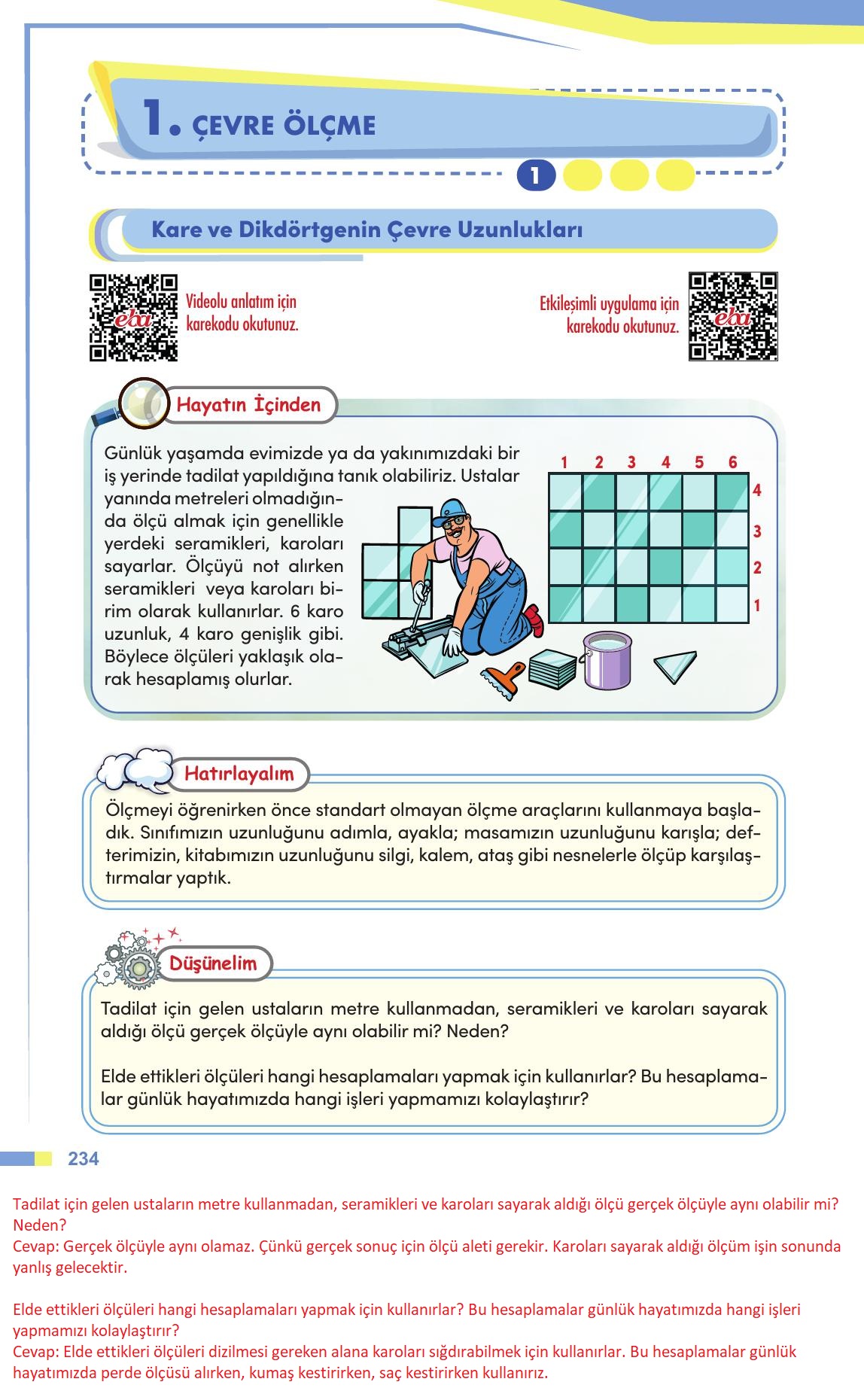 4. Sınıf Meb Yayınları Matematik Ders Kitabı Sayfa 235 Cevapları