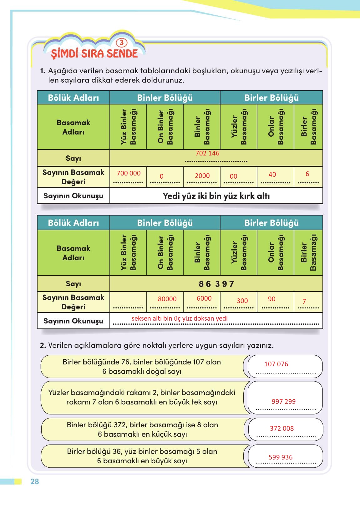 4. Sınıf Meb Yayınları Matematik Ders Kitabı Sayfa 29 Cevapları 4. Sınıf Meb Yayınları Matematik Ders Kitabı Sayfa 29 Cevapları