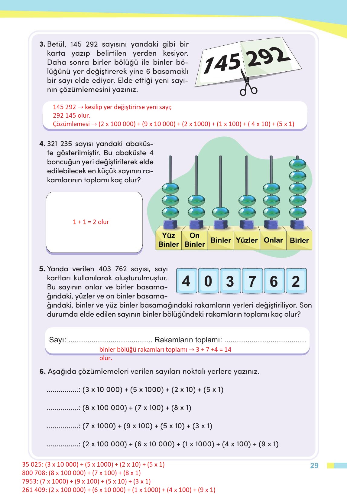 4. Sınıf Meb Yayınları Matematik Ders Kitabı Sayfa 30 Cevapları