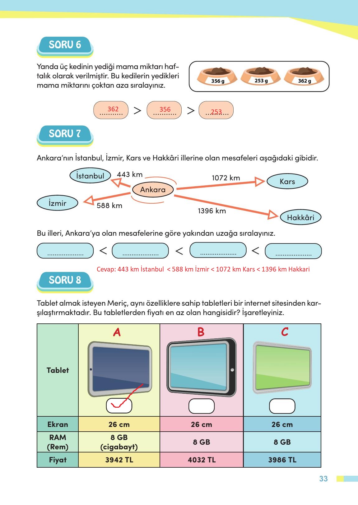 4. Sınıf Meb Yayınları Matematik Ders Kitabı Sayfa 34 Cevapları 4. Sınıf Meb Yayınları Matematik Ders Kitabı Sayfa 34 Cevapları