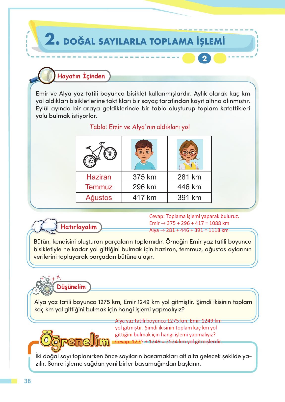 4. Sınıf Meb Yayınları Matematik Ders Kitabı Sayfa 39 Cevapları 4. Sınıf Meb Yayınları Matematik Ders Kitabı Sayfa 39 Cevapları