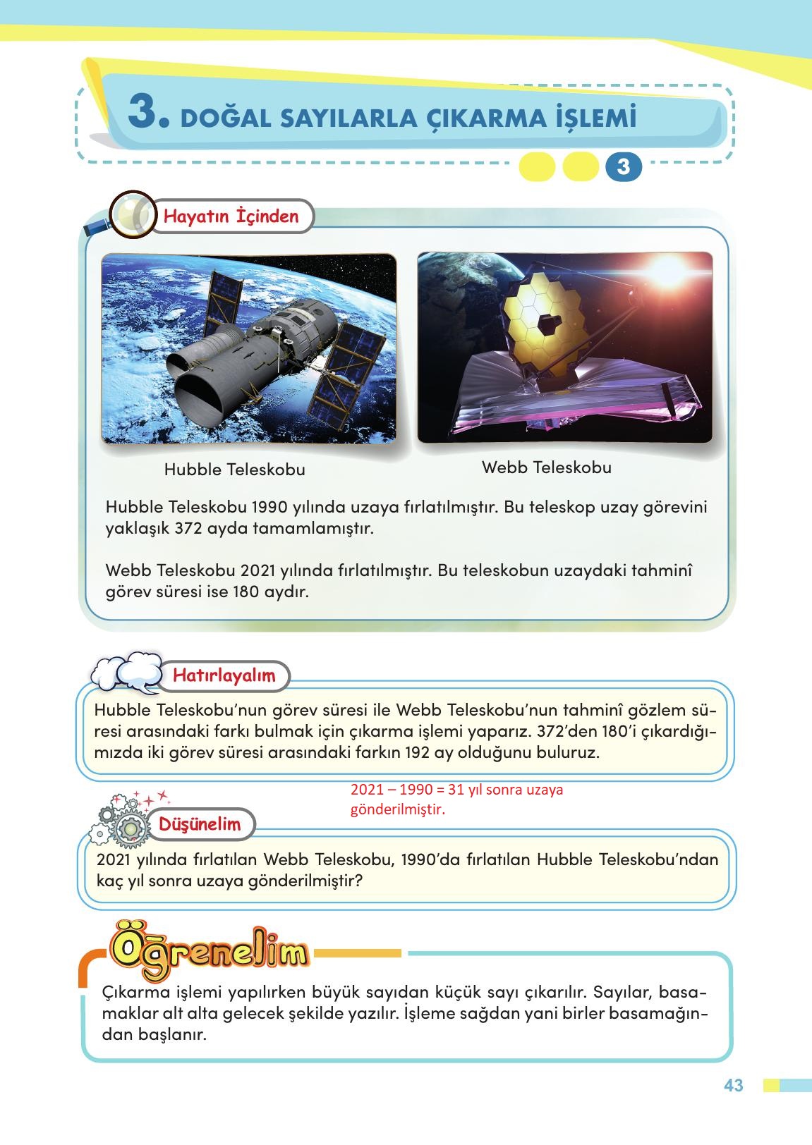 4. Sınıf Meb Yayınları Matematik Ders Kitabı Sayfa 44 Cevapları