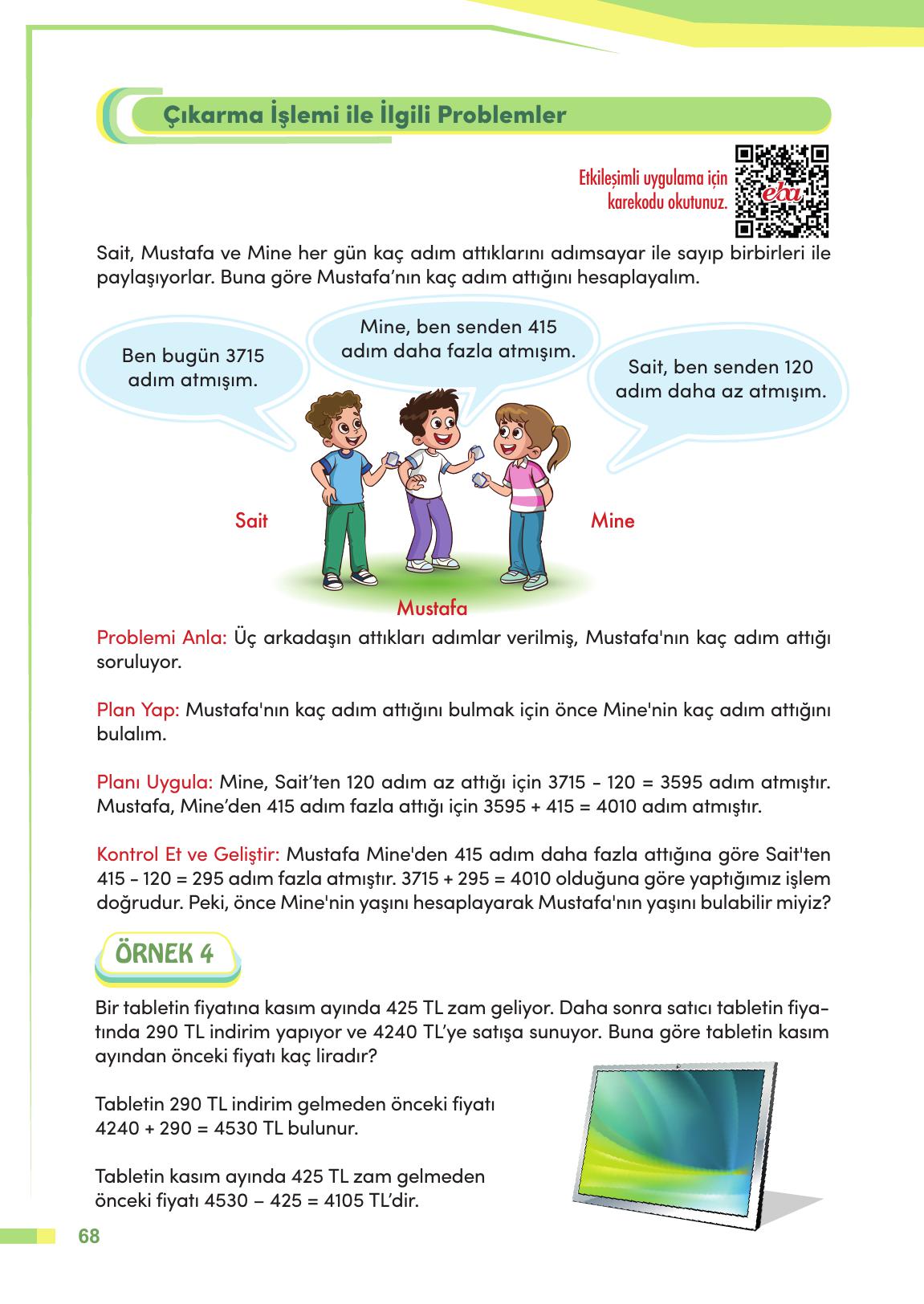 4. Sınıf Meb Yayınları Matematik Ders Kitabı Sayfa 69 Cevapları