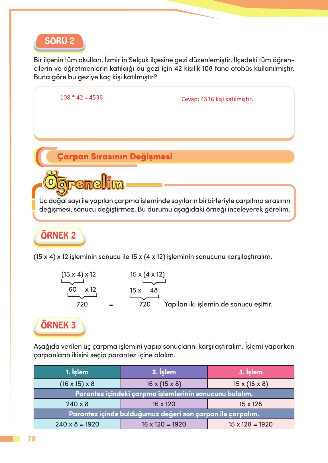 4. Sınıf Meb Yayınları Matematik Ders Kitabı Sayfa 79 Cevapları 4. Sınıf Meb Yayınları Matematik Ders Kitabı Sayfa 79 Cevapları