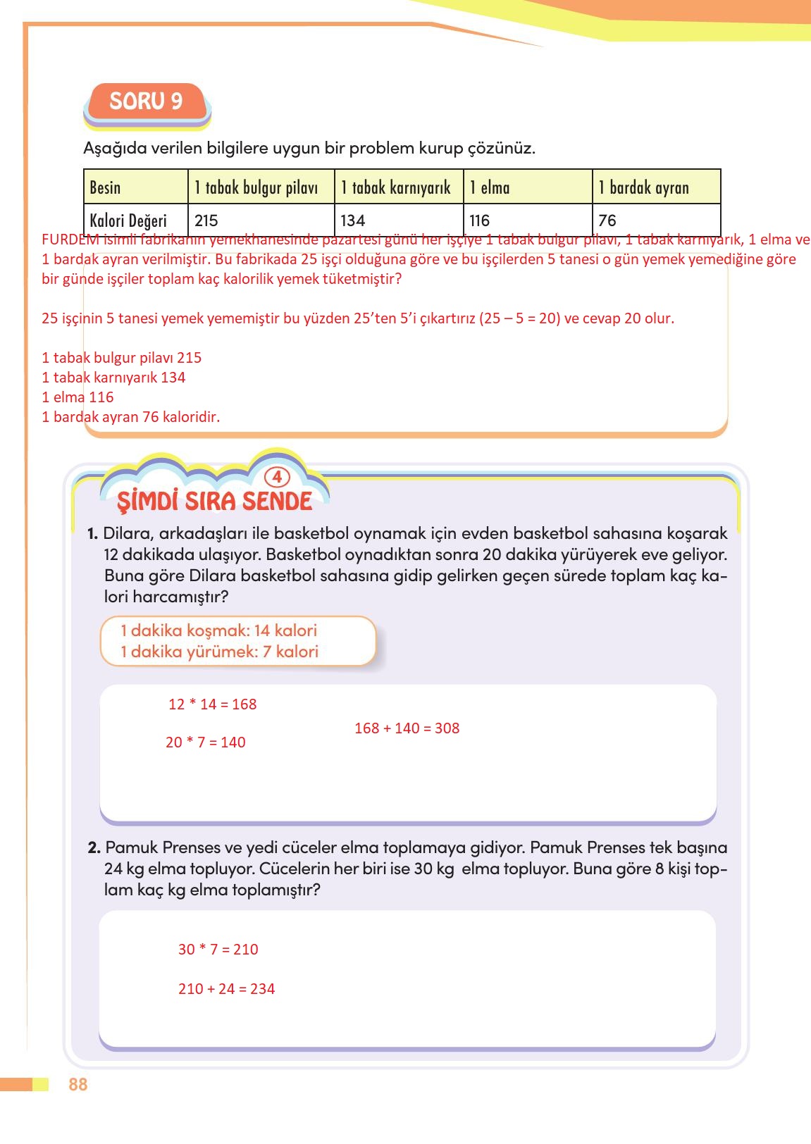 4. Sınıf Meb Yayınları Matematik Ders Kitabı Sayfa 89 Cevapları
