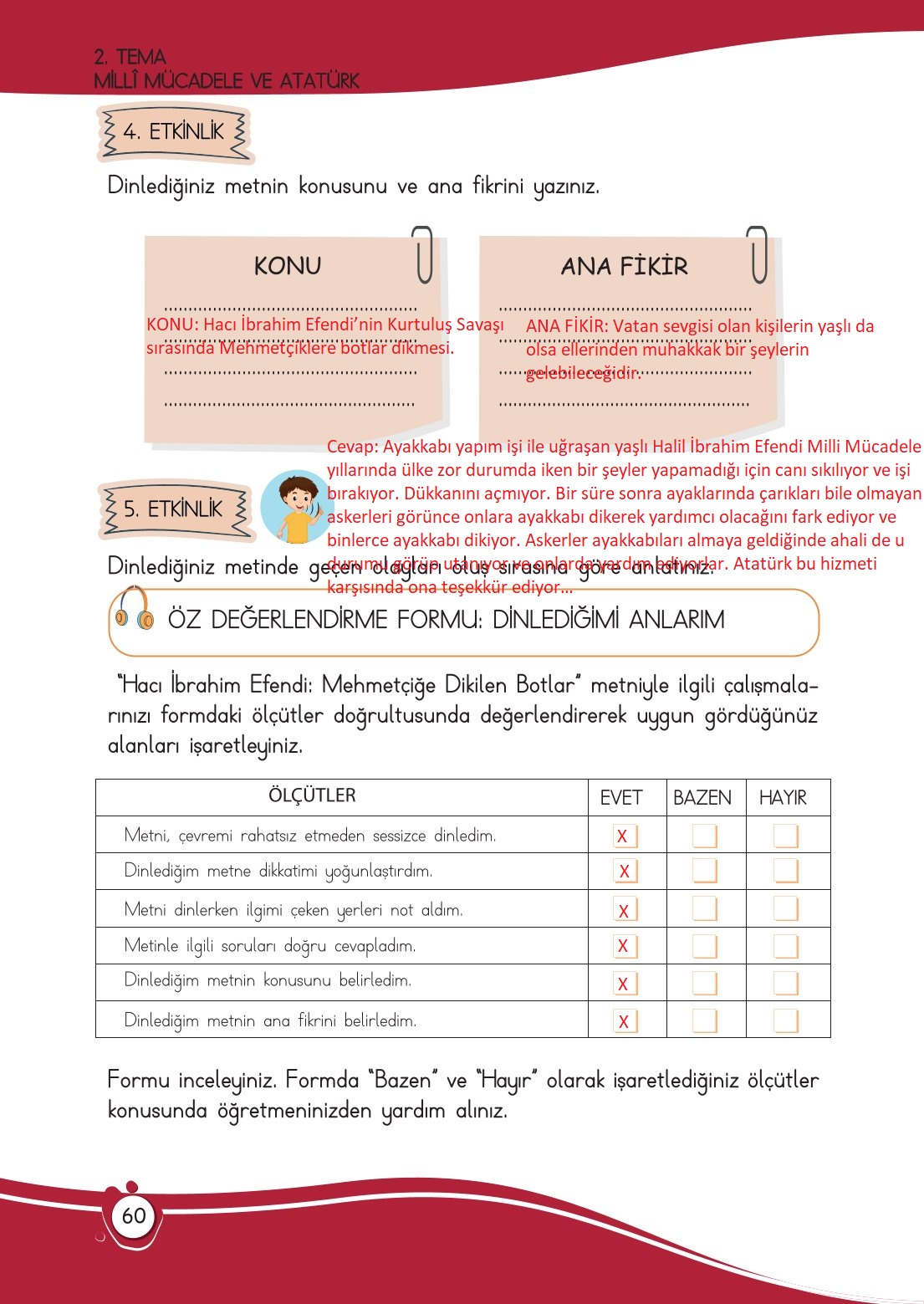 4. Sınıf Meb Yayınları Türkçe Ders Kitabı Sayfa 0060 Cevapları