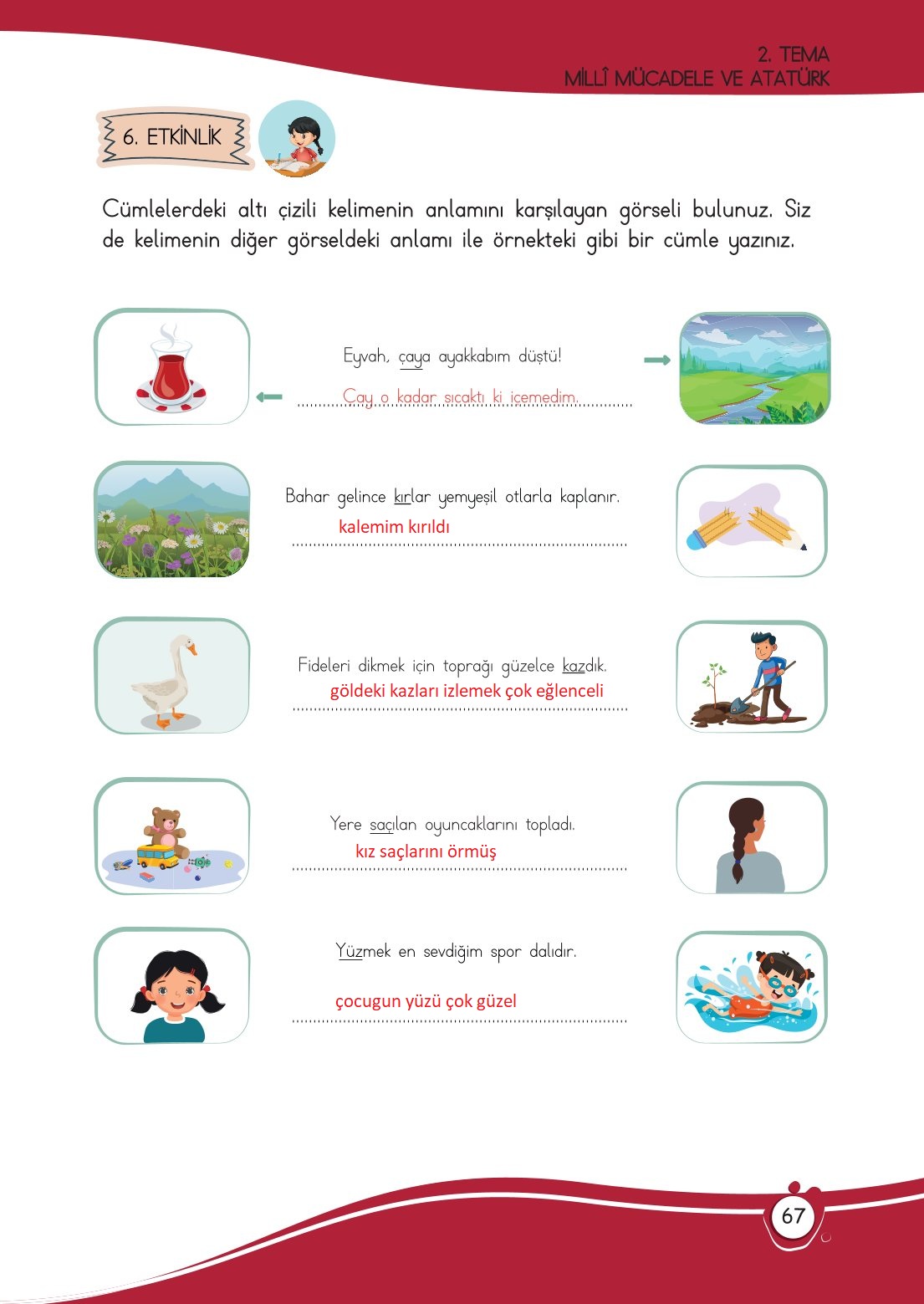 4. Sınıf Meb Yayınları Türkçe Ders Kitabı Sayfa 0067 Cevapları