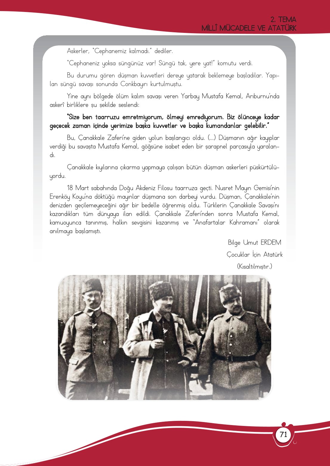4. Sınıf Meb Yayınları Türkçe Ders Kitabı Sayfa 0071 Cevapları