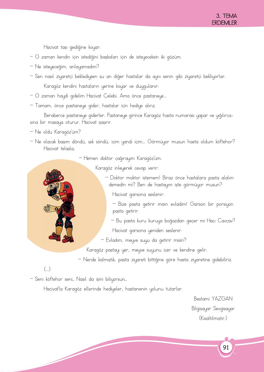 4. Sınıf Meb Yayınları Türkçe Ders Kitabı Sayfa 0091 Cevapları
