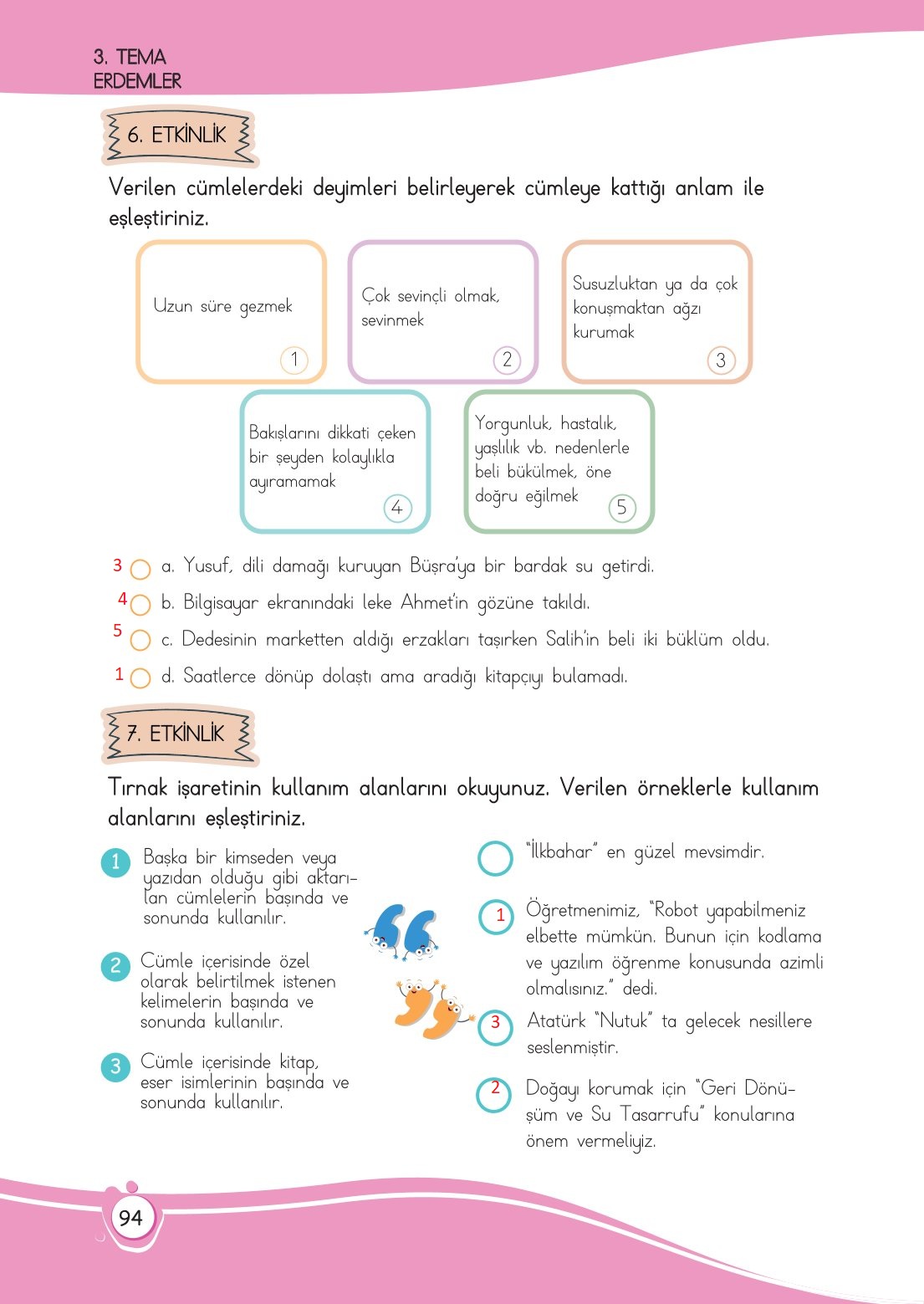 4. Sınıf Meb Yayınları Türkçe Ders Kitabı Sayfa 0094 Cevapları 4. Sınıf Meb Yayınları Türkçe Ders Kitabı Sayfa 0094 Cevapları
