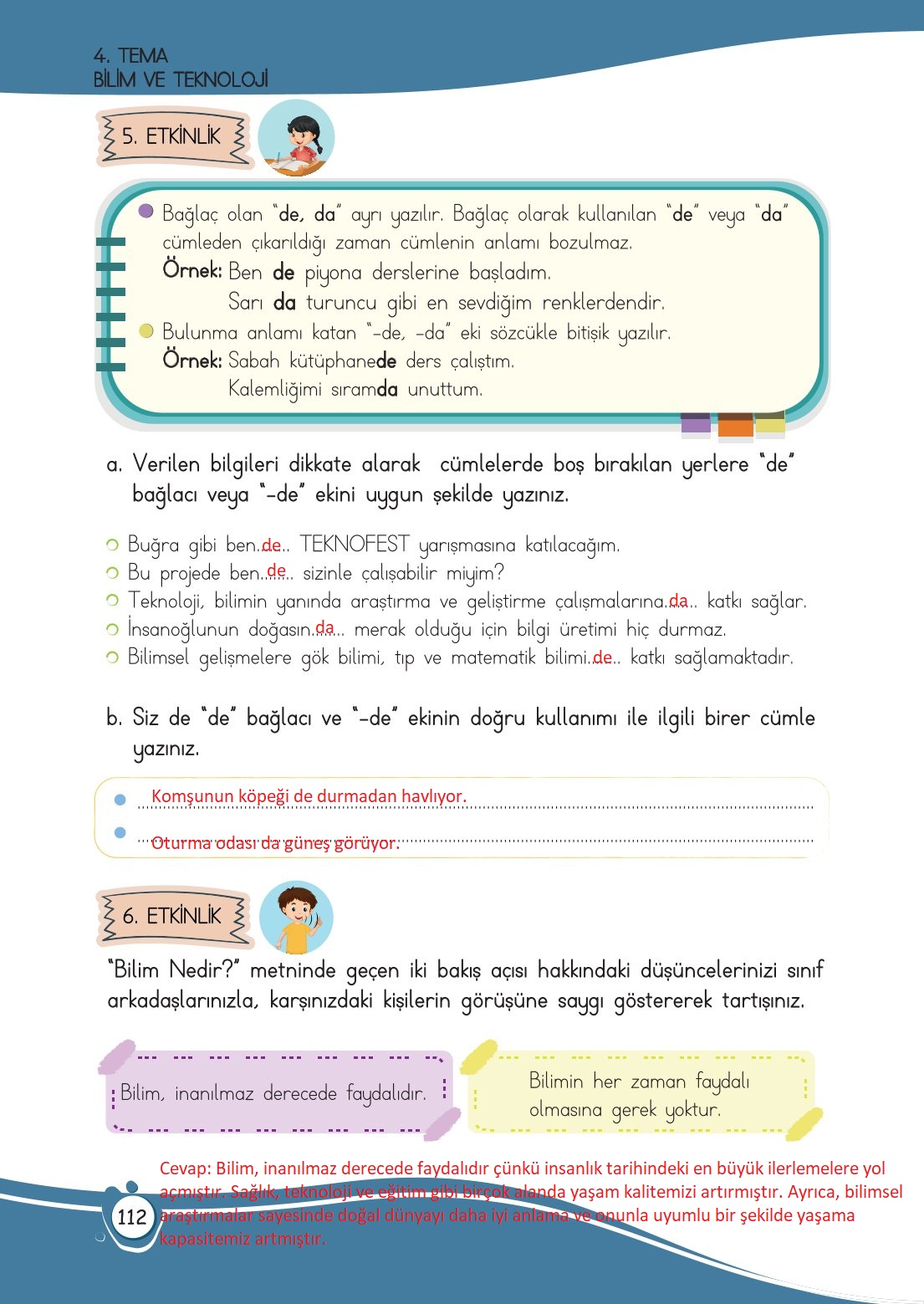 4. Sınıf Meb Yayınları Türkçe Ders Kitabı Sayfa 0112 Cevapları 4. Sınıf Meb Yayınları Türkçe Ders Kitabı Sayfa 0112 Cevapları