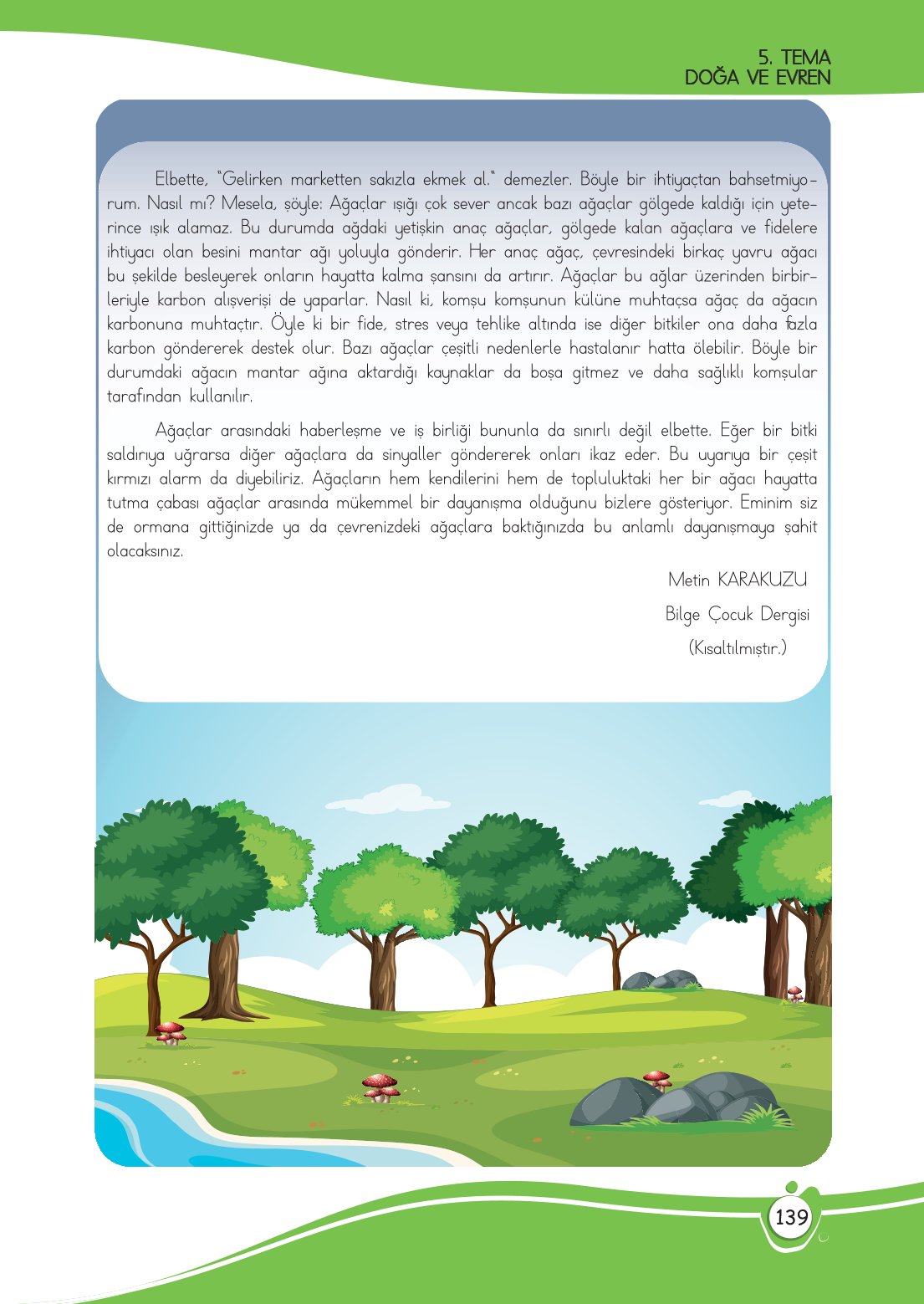 4. Sınıf Meb Yayınları Türkçe Ders Kitabı Sayfa 0139 Cevapları