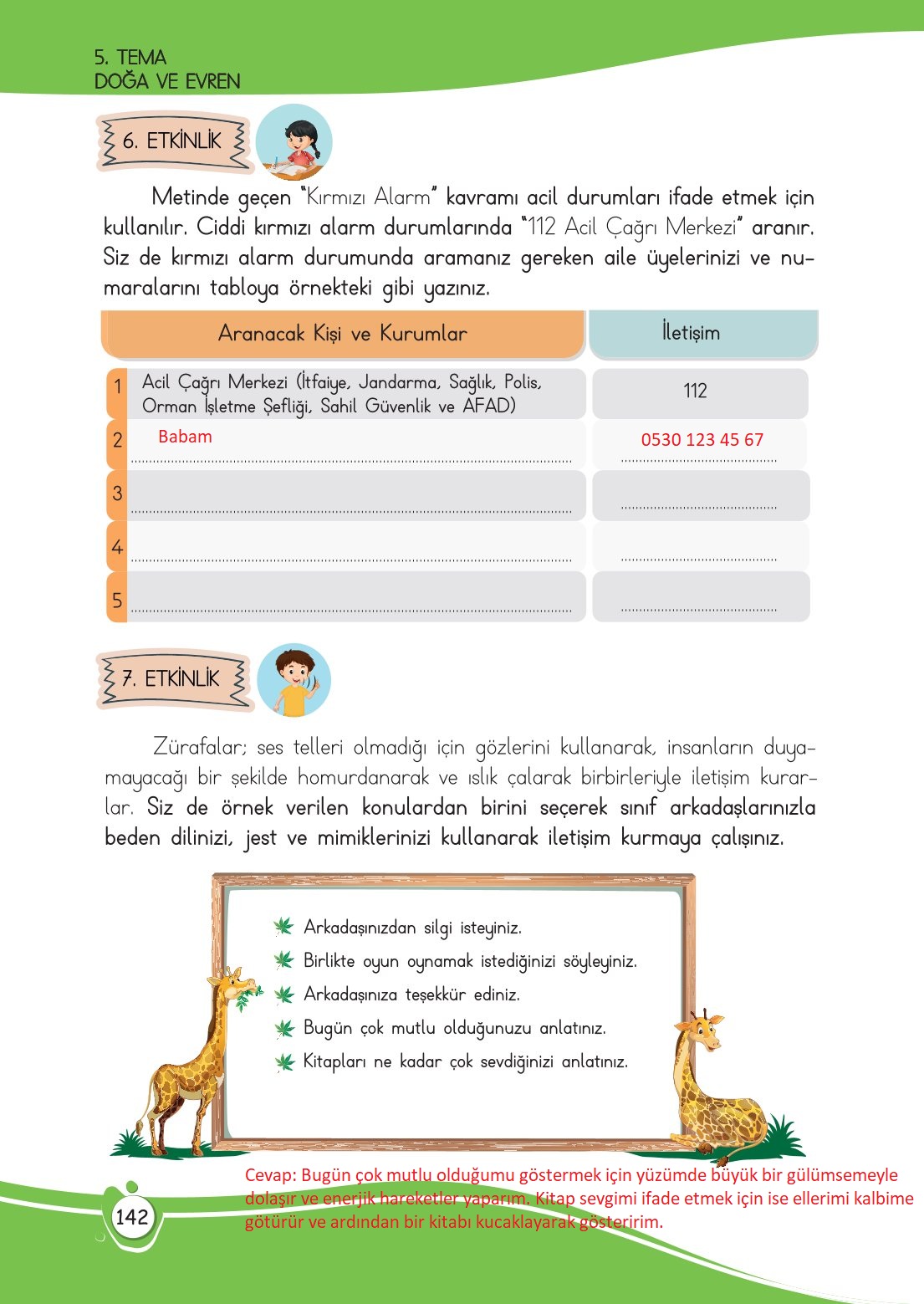 4. Sınıf Meb Yayınları Türkçe Ders Kitabı Sayfa 0142 Cevapları
