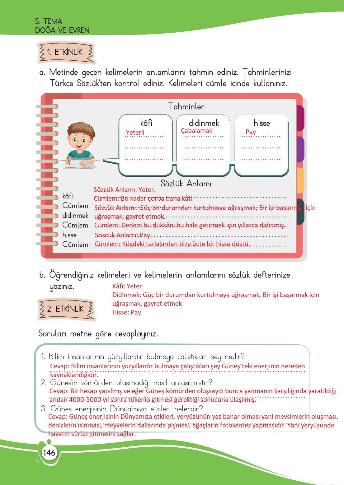 4. Sınıf Meb Yayınları Türkçe Ders Kitabı Sayfa 0146 Cevapları 4. Sınıf Meb Yayınları Türkçe Ders Kitabı Sayfa 0146 Cevapları