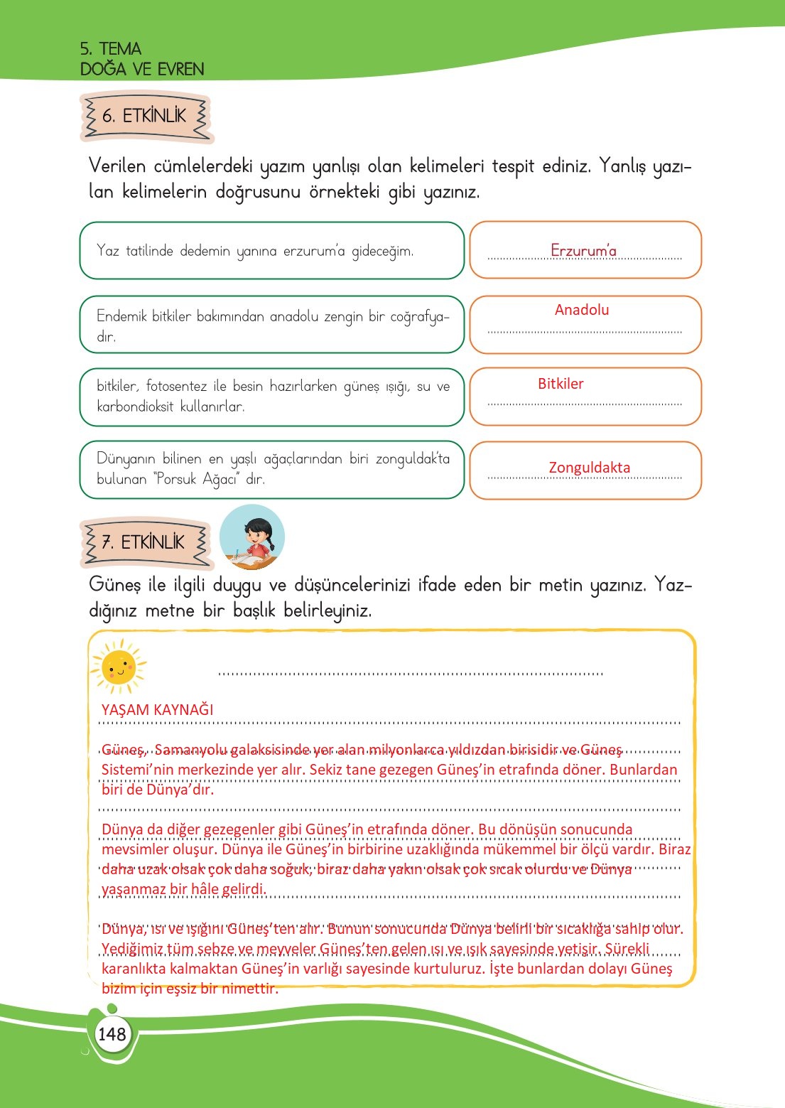 4. Sınıf Meb Yayınları Türkçe Ders Kitabı Sayfa 0148 Cevapları 4. Sınıf Meb Yayınları Türkçe Ders Kitabı Sayfa 0148 Cevapları