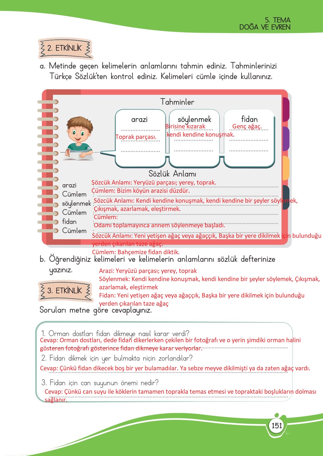 4. Sınıf Meb Yayınları Türkçe Ders Kitabı Sayfa 0151 Cevapları 4. Sınıf Meb Yayınları Türkçe Ders Kitabı Sayfa 0151 Cevapları