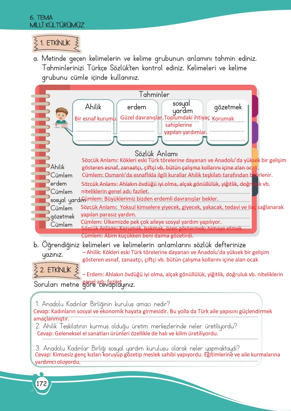 4. Sınıf Meb Yayınları Türkçe Ders Kitabı Sayfa 0172 Cevapları 4. Sınıf Meb Yayınları Türkçe Ders Kitabı Sayfa 0172 Cevapları