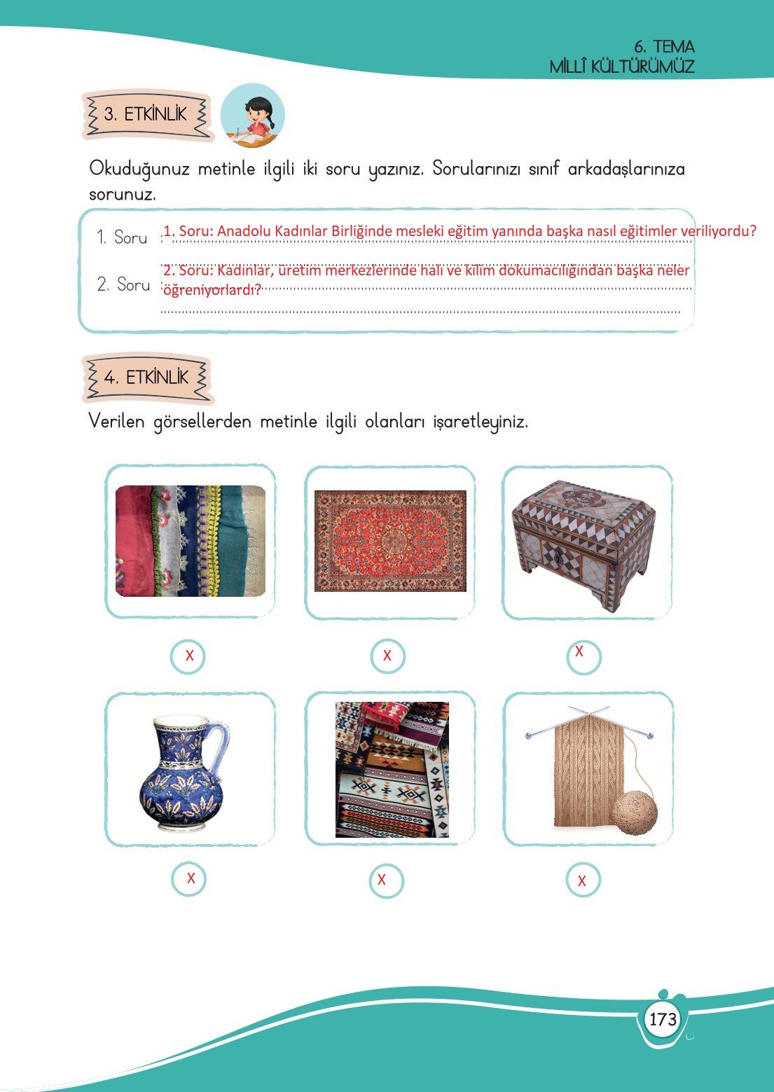 4. Sınıf Meb Yayınları Türkçe Ders Kitabı Sayfa 0173 Cevapları 4. Sınıf Meb Yayınları Türkçe Ders Kitabı Sayfa 0173 Cevapları