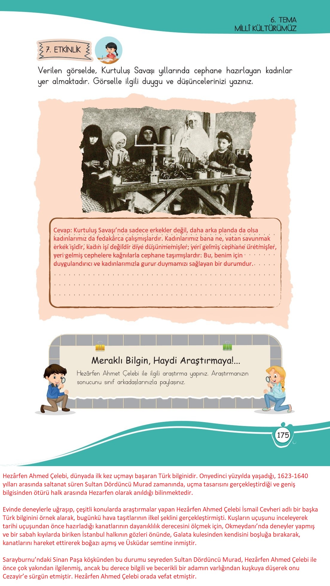 4. Sınıf Meb Yayınları Türkçe Ders Kitabı Sayfa 0175 Cevapları 4. Sınıf Meb Yayınları Türkçe Ders Kitabı Sayfa 0175 Cevapları