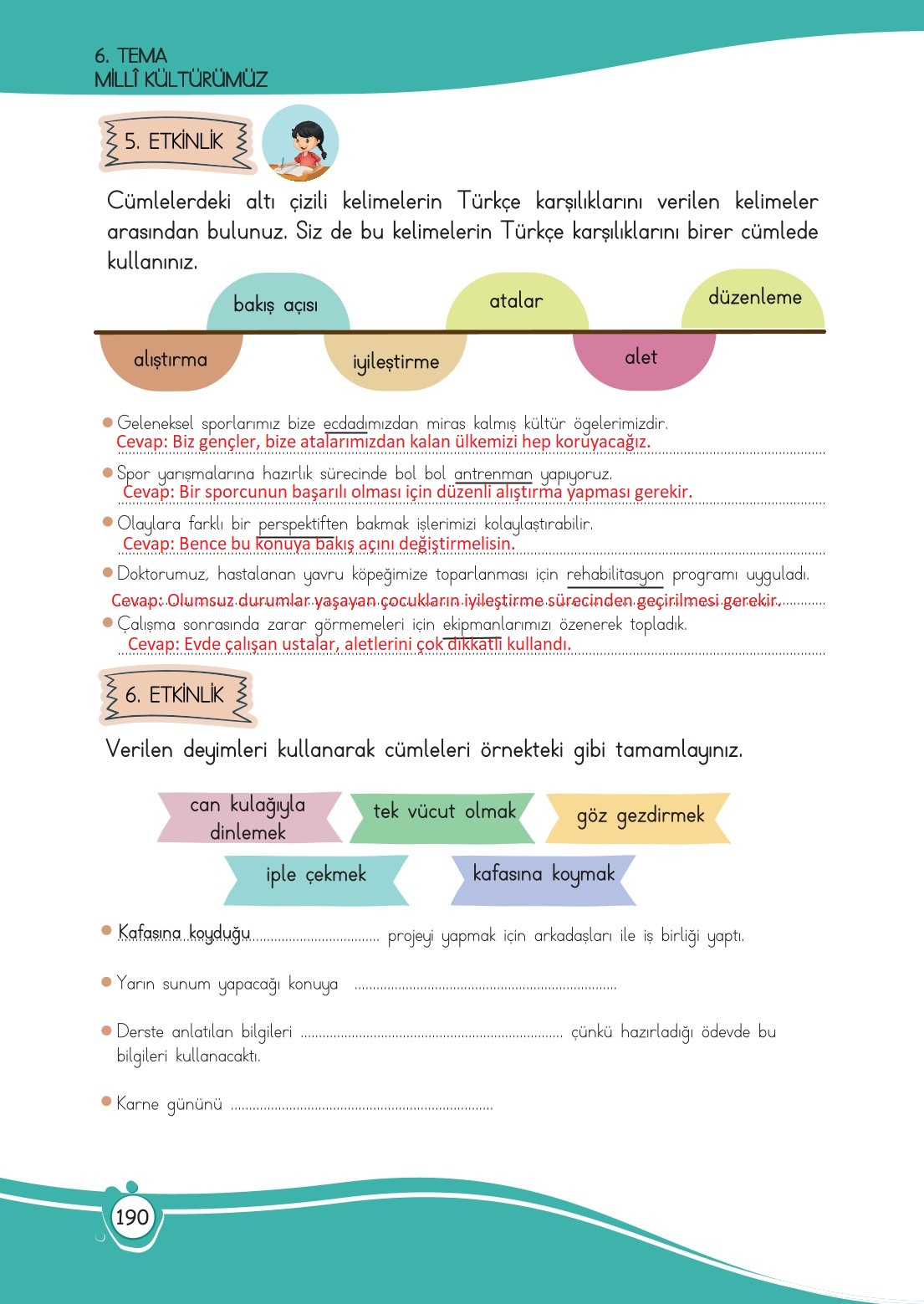 4. Sınıf Meb Yayınları Türkçe Ders Kitabı Sayfa 0190 Cevapları 4. Sınıf Meb Yayınları Türkçe Ders Kitabı Sayfa 0190 Cevapları