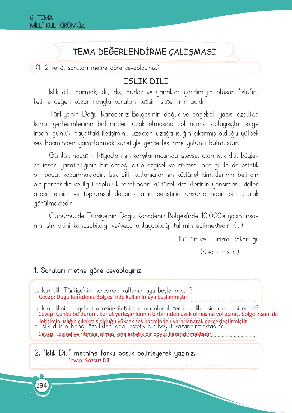 4. Sınıf Meb Yayınları Türkçe Ders Kitabı Sayfa 0194 Cevapları 4. Sınıf Meb Yayınları Türkçe Ders Kitabı Sayfa 0194 Cevapları