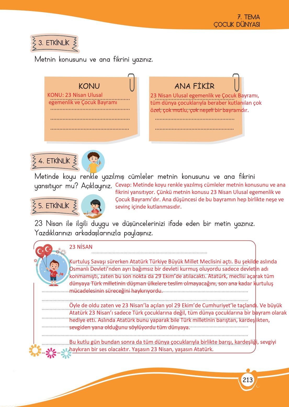 4. Sınıf Meb Yayınları Türkçe Ders Kitabı Sayfa 0213 Cevapları 4. Sınıf Meb Yayınları Türkçe Ders Kitabı Sayfa 0213 Cevapları