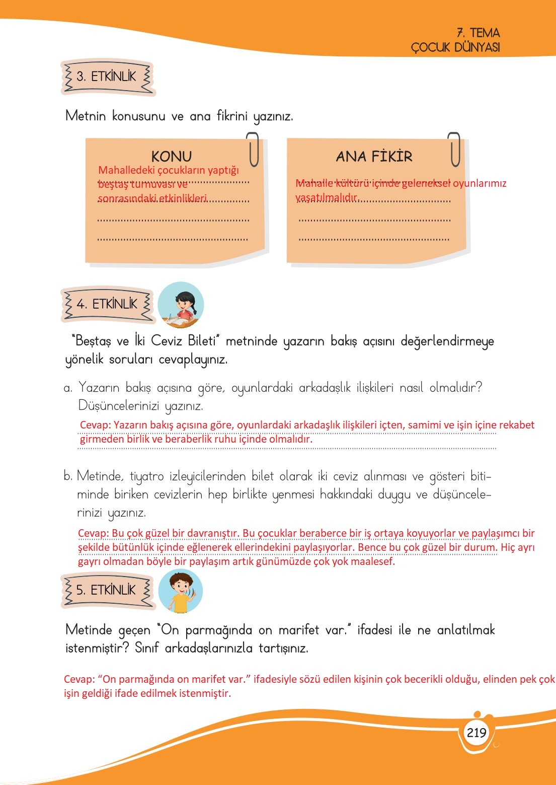 4. Sınıf Meb Yayınları Türkçe Ders Kitabı Sayfa 0219 Cevapları 4. Sınıf Meb Yayınları Türkçe Ders Kitabı Sayfa 0219 Cevapları