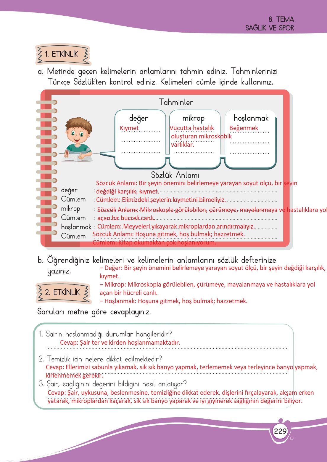 4. Sınıf Meb Yayınları Türkçe Ders Kitabı Sayfa 0229 Cevapları 4. Sınıf Meb Yayınları Türkçe Ders Kitabı Sayfa 0229 Cevapları