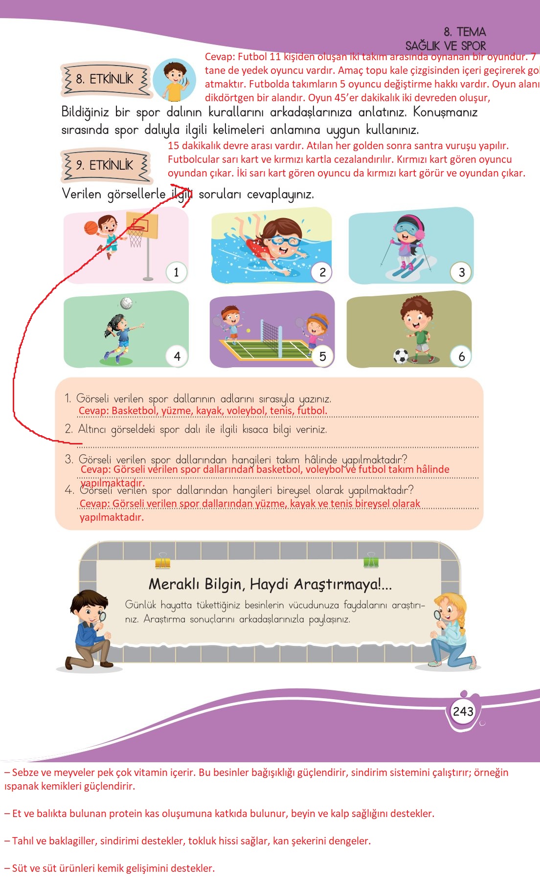 4. Sınıf Meb Yayınları Türkçe Ders Kitabı Sayfa 0243 Cevapları 4. Sınıf Meb Yayınları Türkçe Ders Kitabı Sayfa 0243 Cevapları