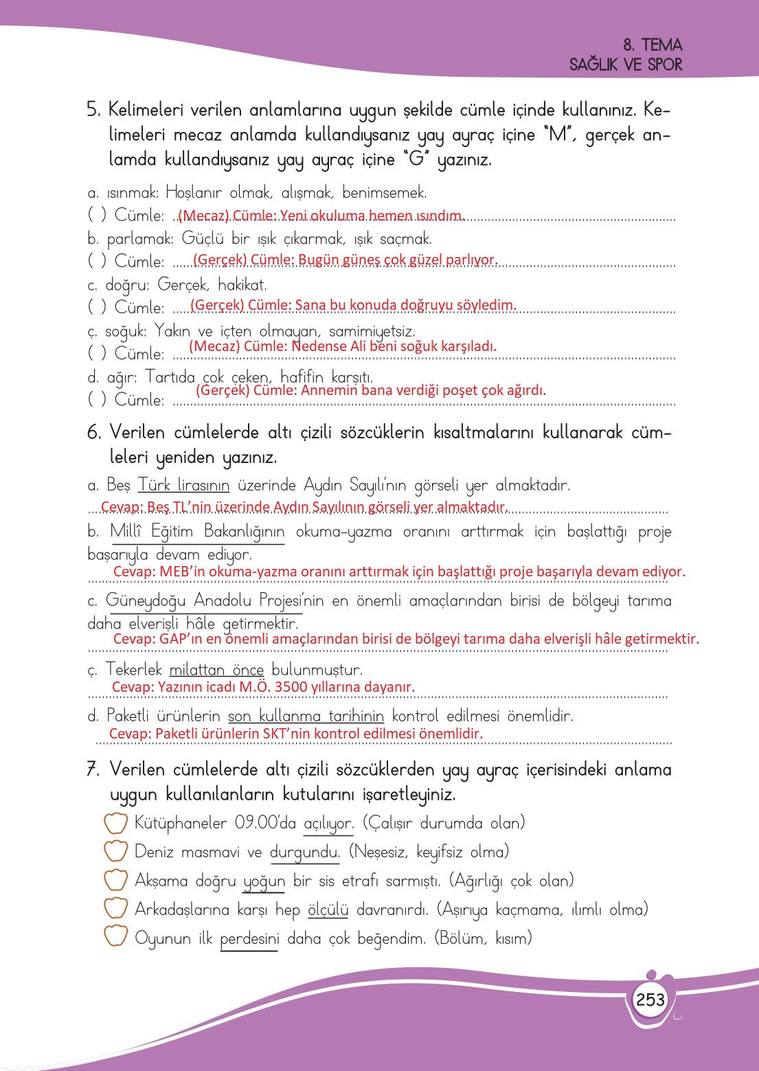 4. Sınıf Meb Yayınları Türkçe Ders Kitabı Sayfa 0253 Cevapları 4. Sınıf Meb Yayınları Türkçe Ders Kitabı Sayfa 0253 Cevapları